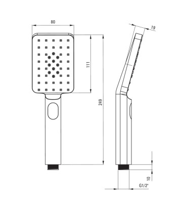 DEANTE Zestaw prysznicowy podtynkowy z BOXem termostatycznym box BXYZNEBT