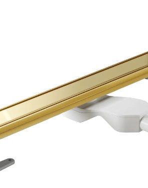 EXCELLENT Stilio Gold Odpływ liniowy złoty z rusztem dekoracyjnym INEX.1515.600.R.GL