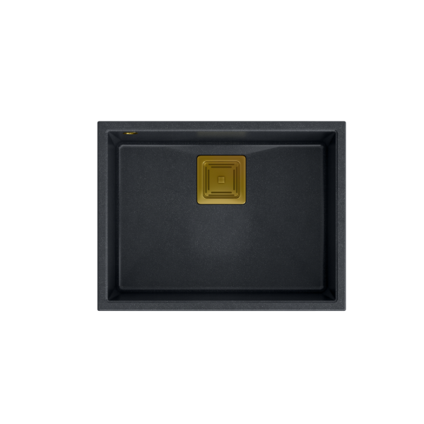 QUADRON DAVID 50 GraniteQ black diamond/elementy złote HQD5542U8-G1