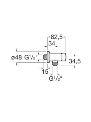 ROCA AVANT Bateria czasowa pisuarowa natynkowa (6l/min; 7 +/-2 s) A5A9279C00